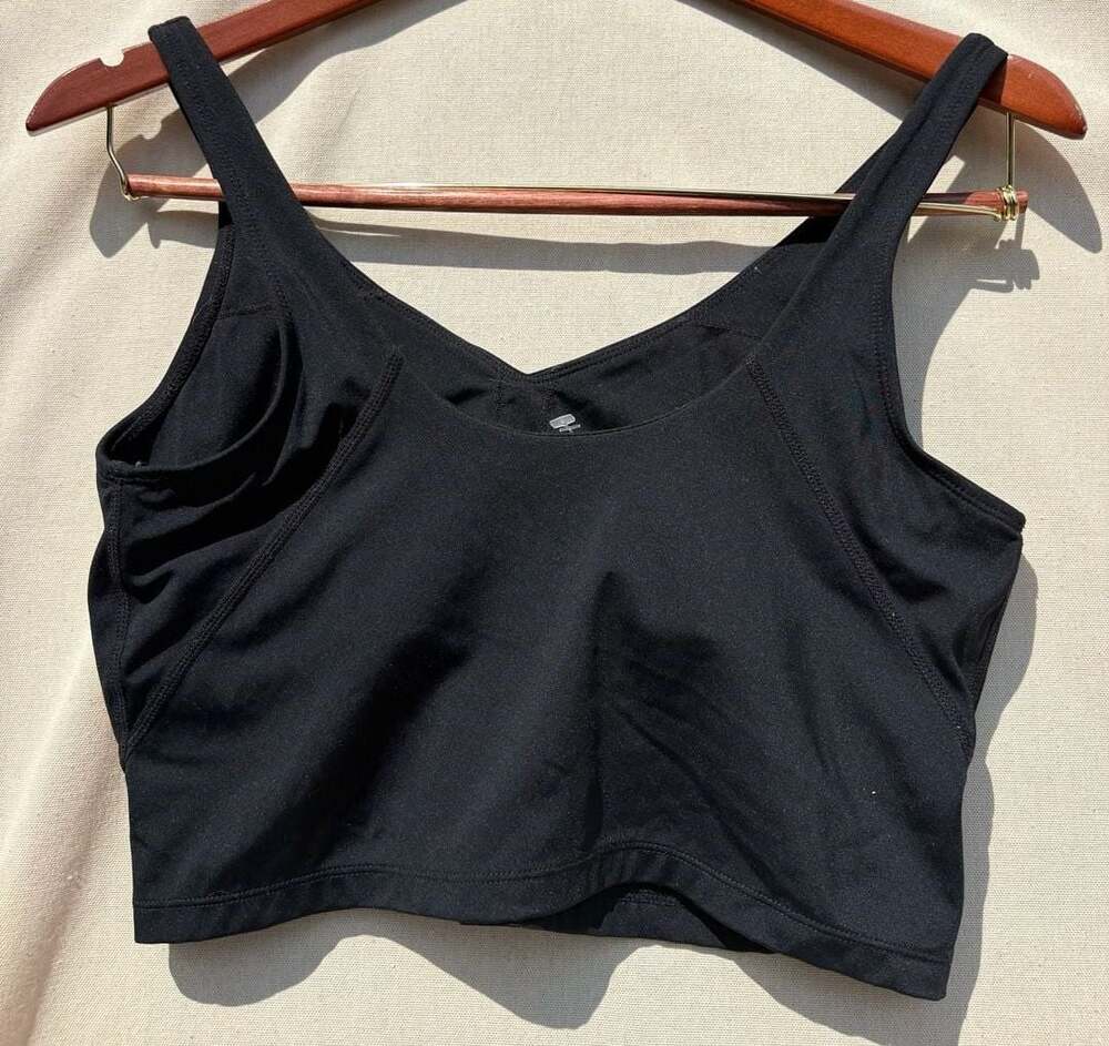 THE GYM PEOPLE Womens Sports Bra Longline Wirefree Padded Medium Support Crop Ta